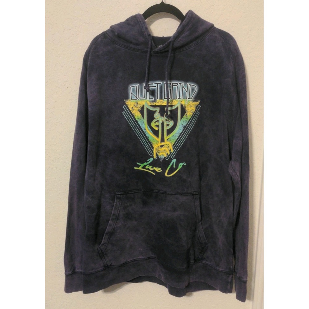 Quiet Grind Luxe Co. Unisex Adult Purple Hooded Pullover Sweatshirt. Size XL